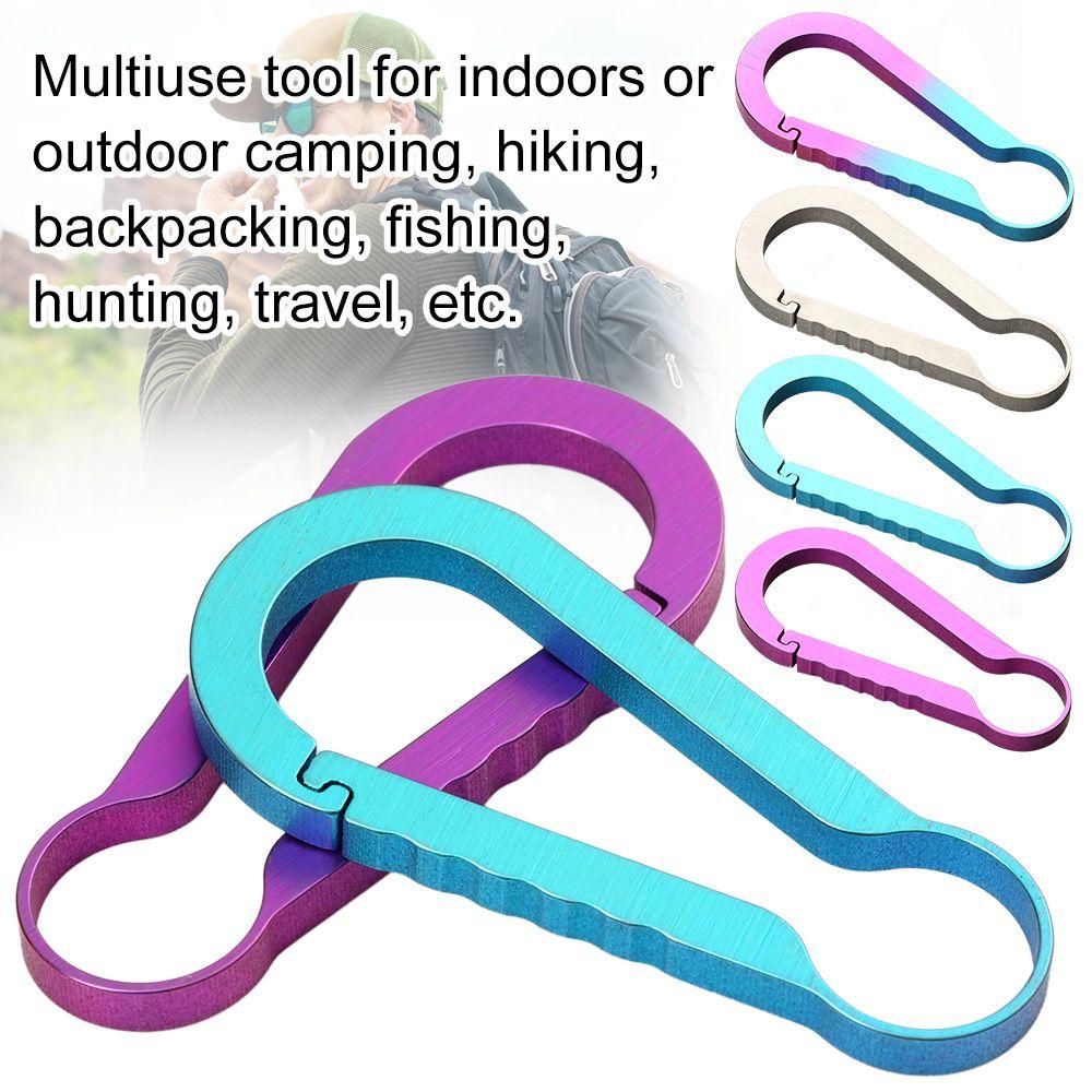 Circle EDC Tool Creative Backpack Buckle Hanging Buckles Small Large Buckle Titanium Keychain