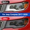 Для JEEP Compass 2017-2020 Автомобильный Фонарь Фары Черная Защитная Пленка из ТПУ Передний Свет Изменение Цвета Тонировка Наклейка Аксессуары