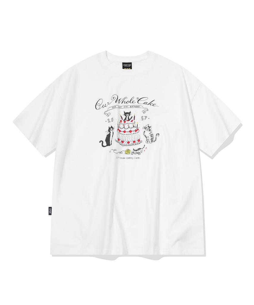 CPGN STUDIO Birthday Short Sleeve T-Shirt White