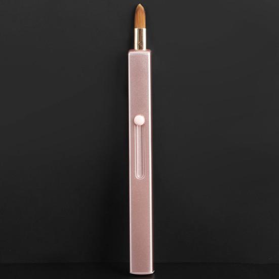 Кисть для макияжа губ, матовая текстура, помощник для макияжа, портативная прочная телескопическая кисть для теней для век двойного назначения для женщин