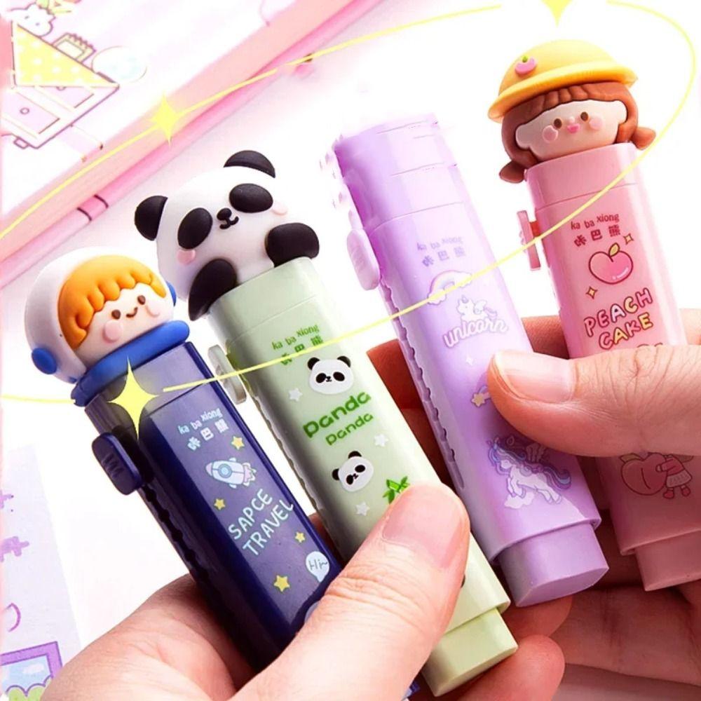 Студенческий подарок Механический ластик Сменный резиновый стержень Ластик в виде ручки Милый корректирующий инструмент