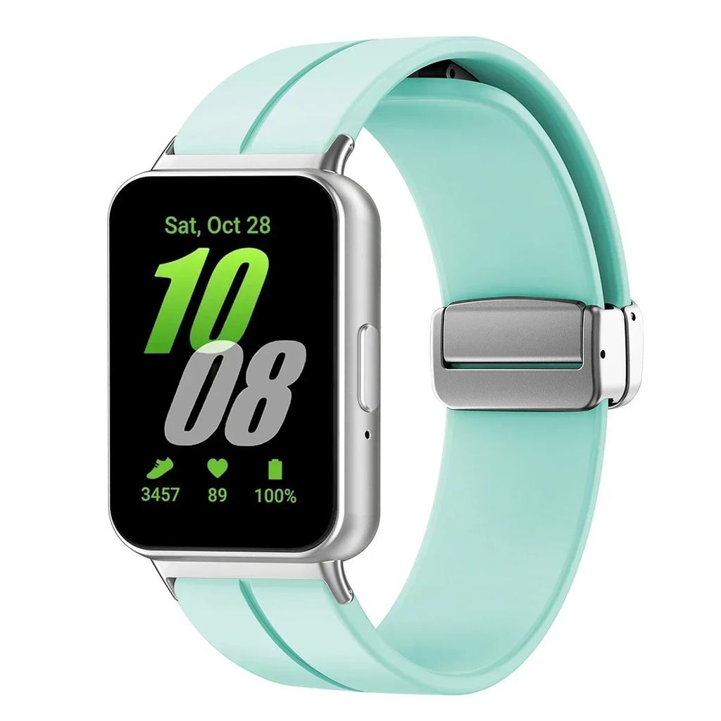 Silicone Strap For Samsung Galaxy Fit3 Watch Band Magnetic Buckle Wristband For Samsung Galaxy Fit 3 Bracelet Replacement Correa