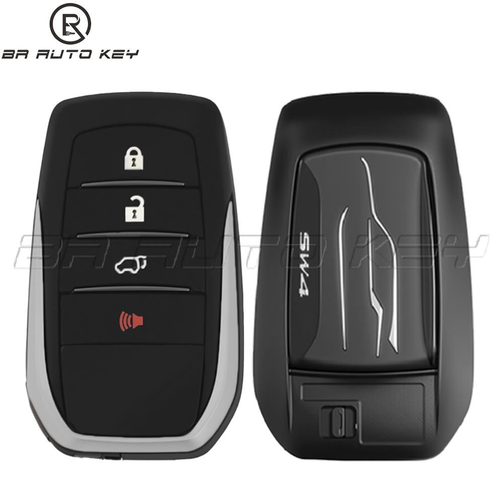 4Buttons Smart Remote Car Key fob for Toyota Fortuner SW4 2015-2019 P/N:61A965-0182 BM1ET BM1EW 312/314MHZ 434MHZ 8A Chip