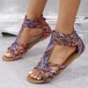 Пожелание нового поступления лето внешняя торговля новый плоский Боши этнический стиль большой размер сандалии женские сумки и пляжные сандалии женские