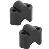 Pair of 7/8in Motorcycle Handlebar Riser 30mm Height Increasing Handle Bar Mount Clamp Riser for 650