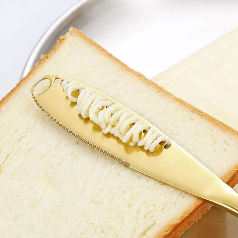 Butter Hole Cheese Dessert Professional Stainless Steel Jam Tableware Toast Wipe Cream Bread Kitchen Tools 6