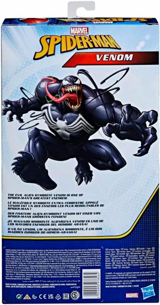 Hasbro Marvel Comics Titan Heroes 12 Inch Action Figure Venom 2023 VENOM Venom Spider-Man SPIDER-MAN [Item]