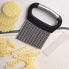 Stainless Steel Wavy Potato Cutter, Crinkle Cutting Tool For Potato, Onion And Vegetables