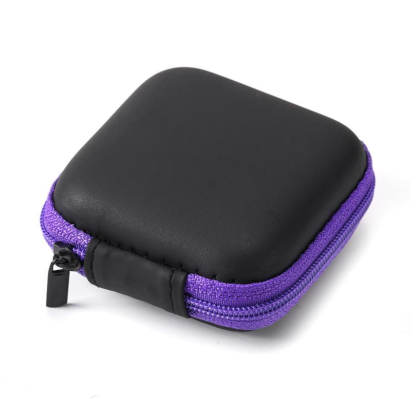 Портативный квадратный EVA чехол на молнии для наушников, USB-флешки, кабелей для передачи данных, коробка для хранения, органайзер, чехол, товары для дома, офиса и деловых поездок, дорожные принадлежности