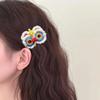 Новогодний Фестивальный Благоприятный Декоративный Аксессуар в Китайском Стиле Ручной Работы Вязаная Крючком Голова Льва Заколка Для Волос