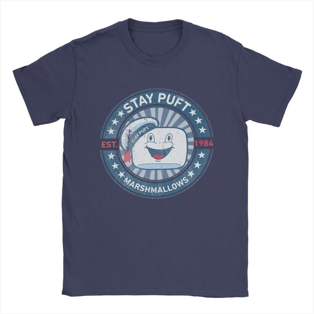 Stay Puft Marshmallows Movie T-Shirt for Men Funny 100% Cotton Tees O Neck Short Sleeve T Shirts Original Clothes