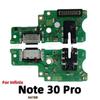 AiinAnt Для Infinix Note 7 30 40 30i Pro Lite Vip 4G 5G Док-станция Микрофон USB-зарядка Плата Разъем для зарядки Порт Шлейф