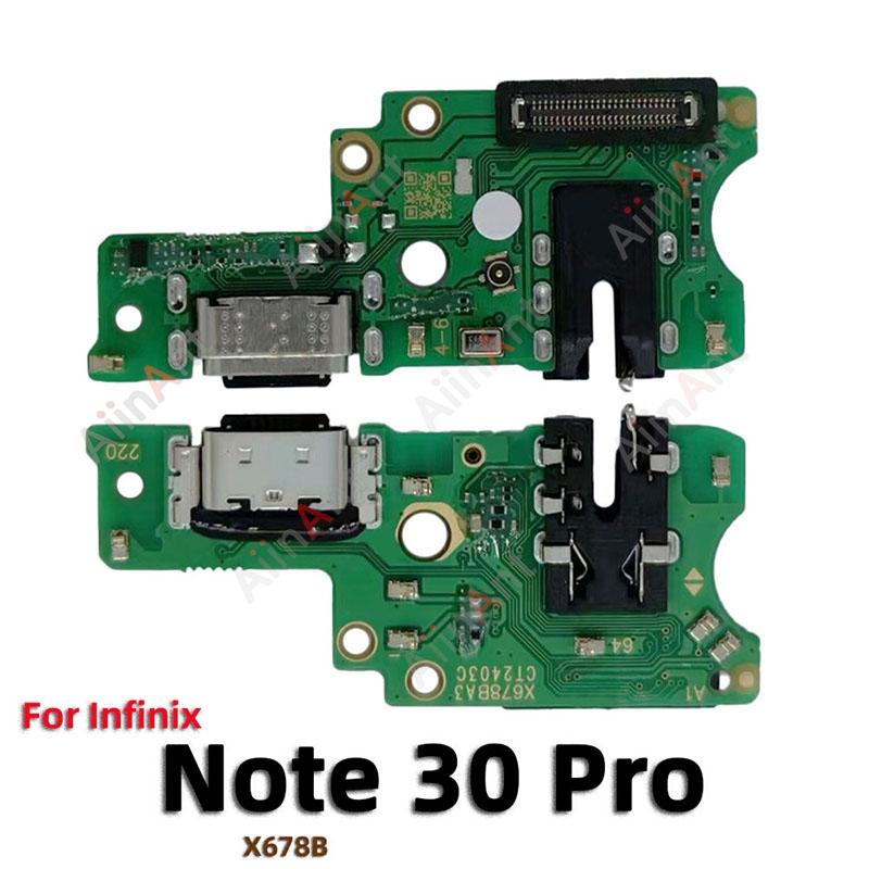 AiinAnt Для Infinix Note 7 30 40 30i Pro Lite Vip 4G 5G Док-станция Микрофон USB-зарядка Плата Разъем для зарядки Порт Шлейф