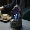 Creative Fantasy Crystal Cave LED Ornaments Backflow Incense Burner Waterfall Incense Cones Censer Decoration