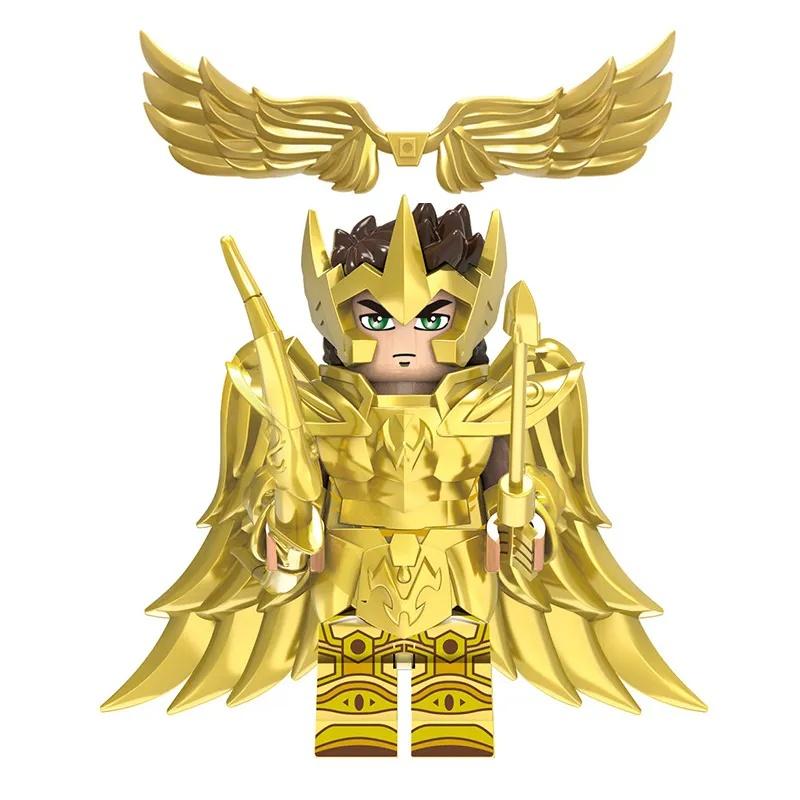 Золотой набор строительных блоков знаков зодиака с 12 подвижными фигурками