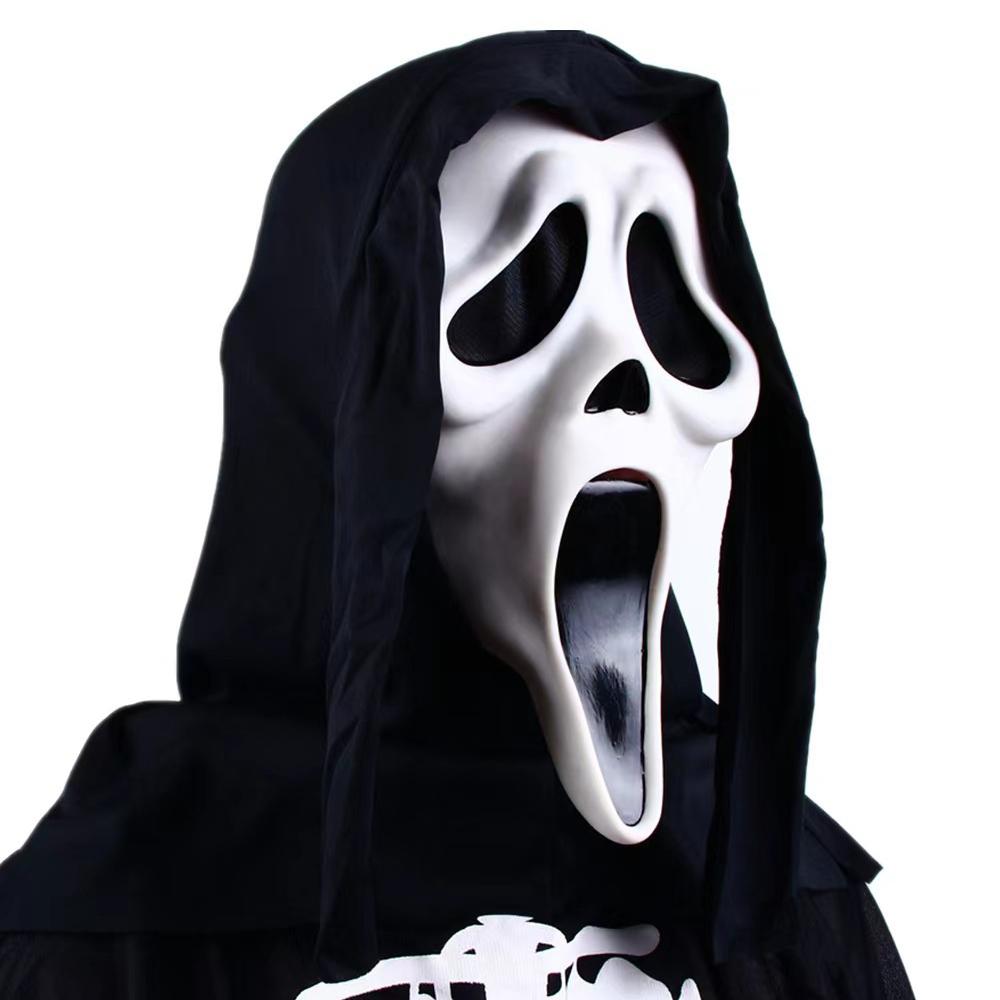 Screaming Ghost Face Head Mask Halloween Mask Full Head Masks for Cosplay