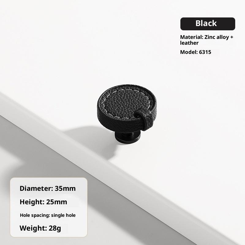 Ручки и ручки для обувного шкафа из цинкового сплава с кожаной ручкой, кухонные ручки для дверей шкафа, ручки для ящиков, мебельная фурнитура
