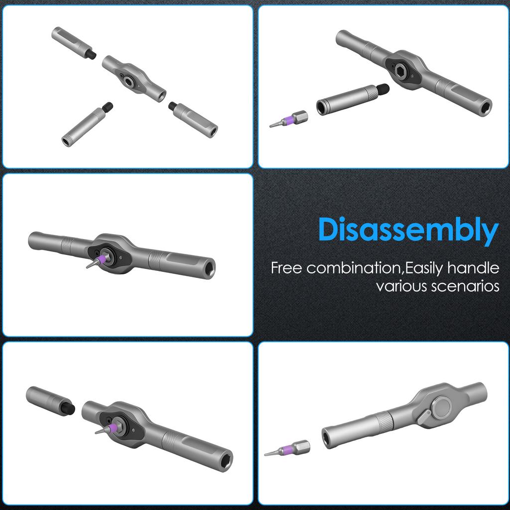 Набор магнитных отверток 42 в 1 DIY Набор отверток с трещоткой Набор насадок с отсоединяемой рукояткой Экономия времени для мебели