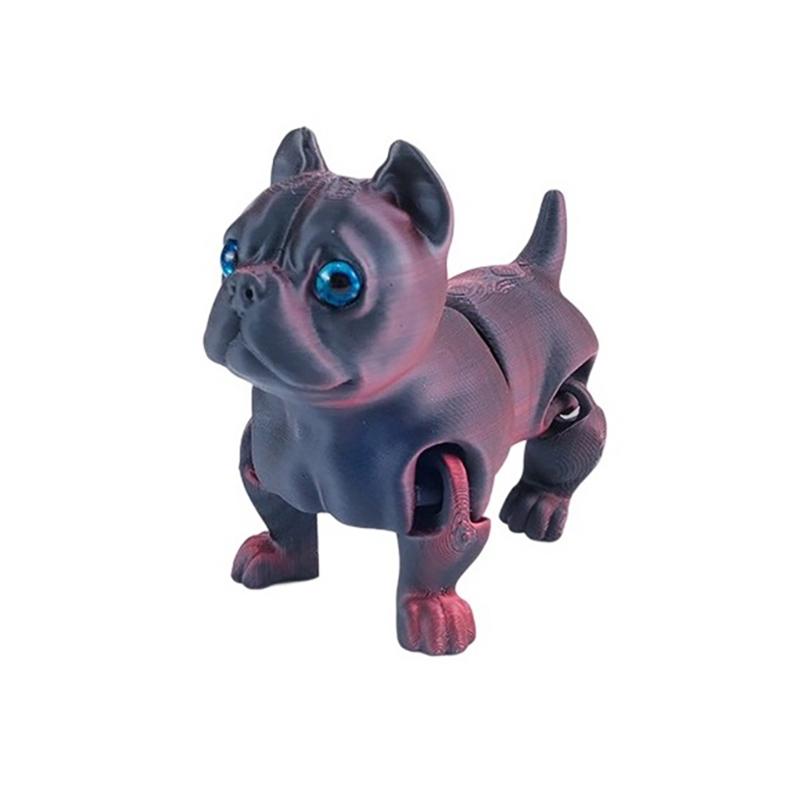 Брелок-статуэтка французского бульдога, напечатанный на 3D-принтере, Подарки для любителей бульдогов, Декор для стола/книжной полки, Украшения для приборной панели автомобиля, Фигурки, Модель собаки