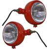 APSMOTIV Tractor Headlights Assemblies 12v Bulbs Compatible with 700 800 900 1200 1400 Series Massey Ferguson 35 35X 65 765 B275 B250 B414 B444 Red