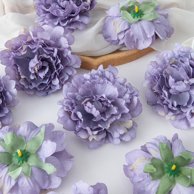 5/10PCS Artificial Flowers Spring And Summer Silk Peony Wedding Dress Decoration DIY Home Christmas Vase Ornaments Scrapbook