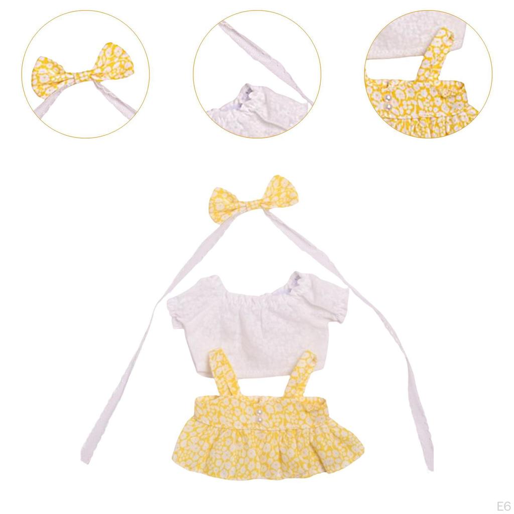 20cm Dolls Clothes Doll Clothing Comfortable Decoration Replacement Dress Up Outfit for Gifts