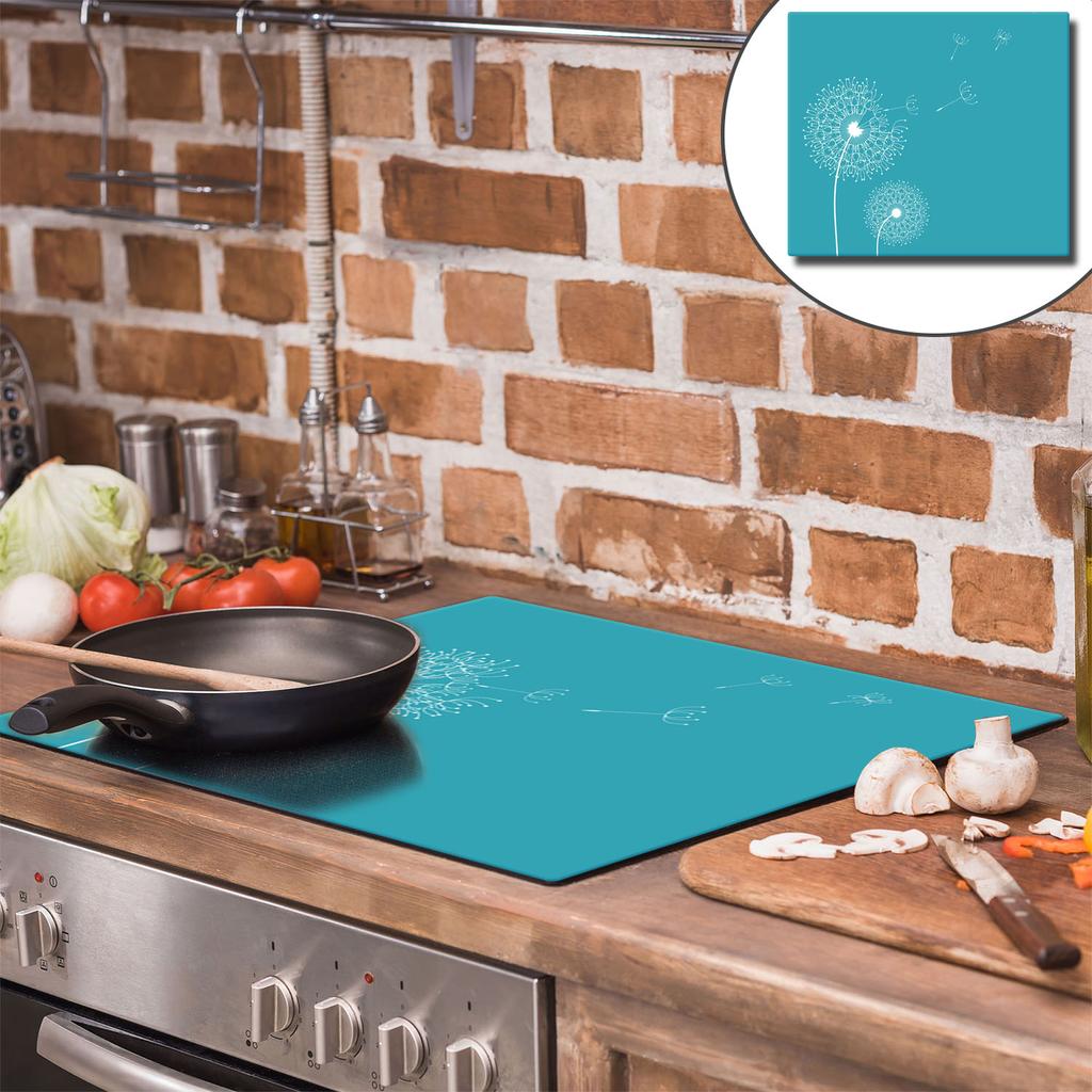 GLASS PROTECTIVE PLATE FOR STOVE 60x52 DANDELION