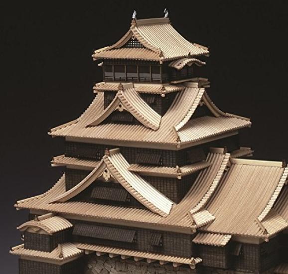Woody Joe Kumamoto Castle Wooden Model Assembly Kit 1/150