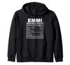 Emmi Nutrition Facts Emmi Name Birthday Zip Hoodie T-Shirt, Shirt,