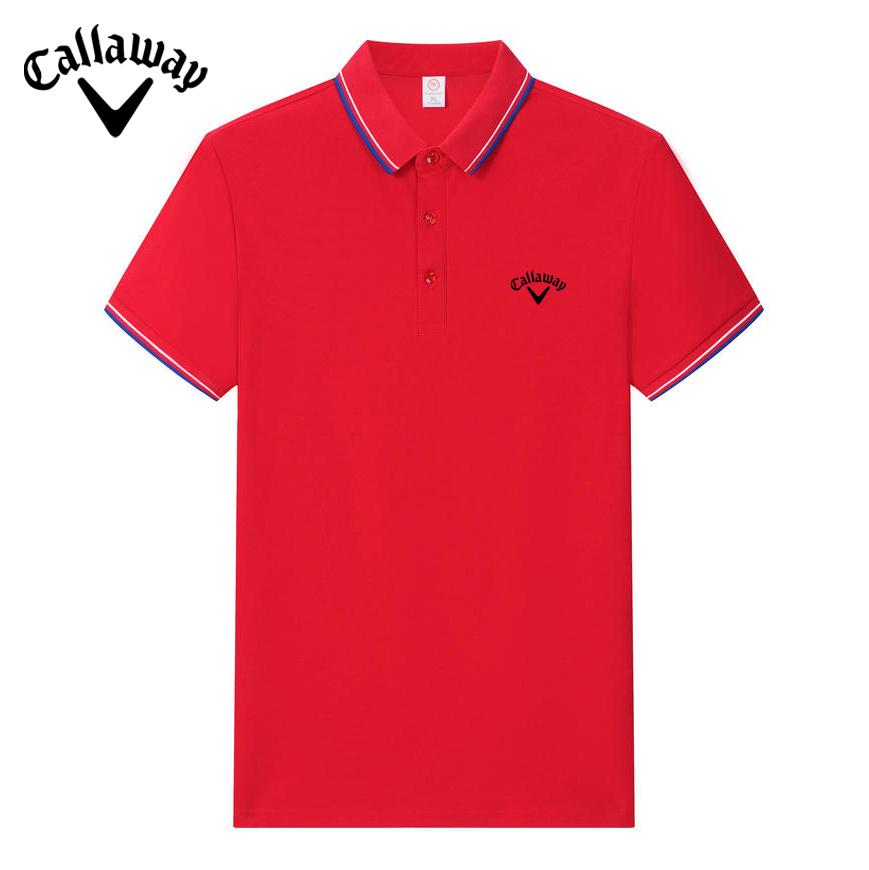 Callaway 2025 Лето Новая Вышитая Хлопковая Воротник Ice Feel Fiber Дышащая Пот Впитывающая Быстросохнущая Рубашка Поло