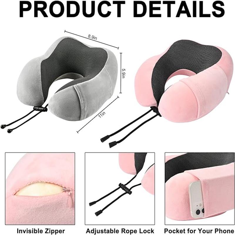 Подушка для путешествий U-образная подушка для шеи шейный отдел позвоночника самолетная подушка поддержка дорожные принадлежности для путешествий отдых машина поезд дом