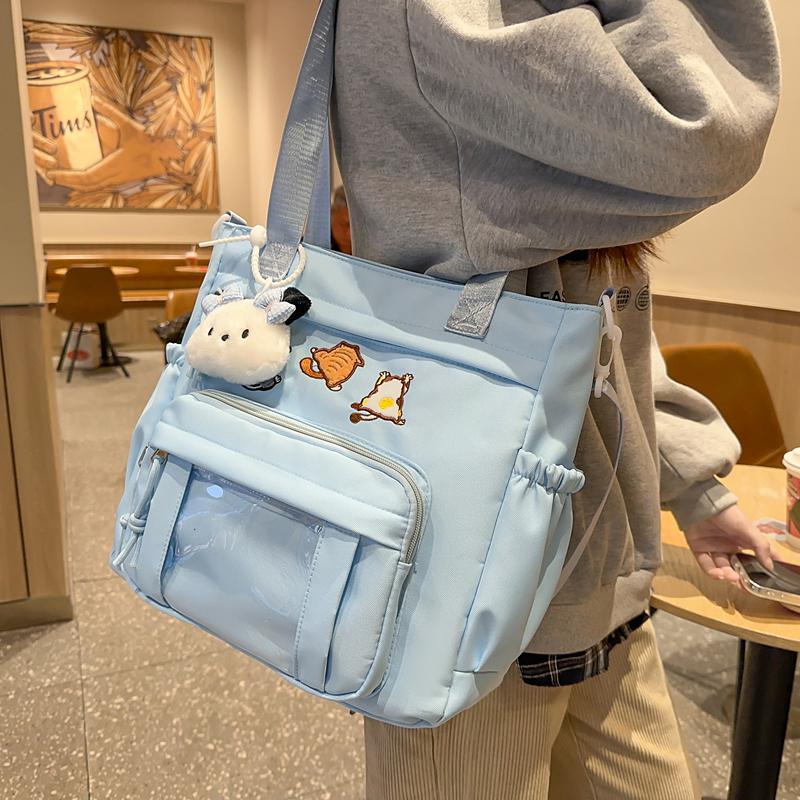 Сумка через плечо Cartoon Commuter женская большая вместительная студенческая сумка-тоут студенческая сумка через плечо