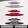 Для Mini Cooper S JCW F55 F56 F60 F53 F54 R55 R56 R60 R61 R58 F57 Cooper Works металлический значок кузова автомобиля эмблема декор наклейка детали