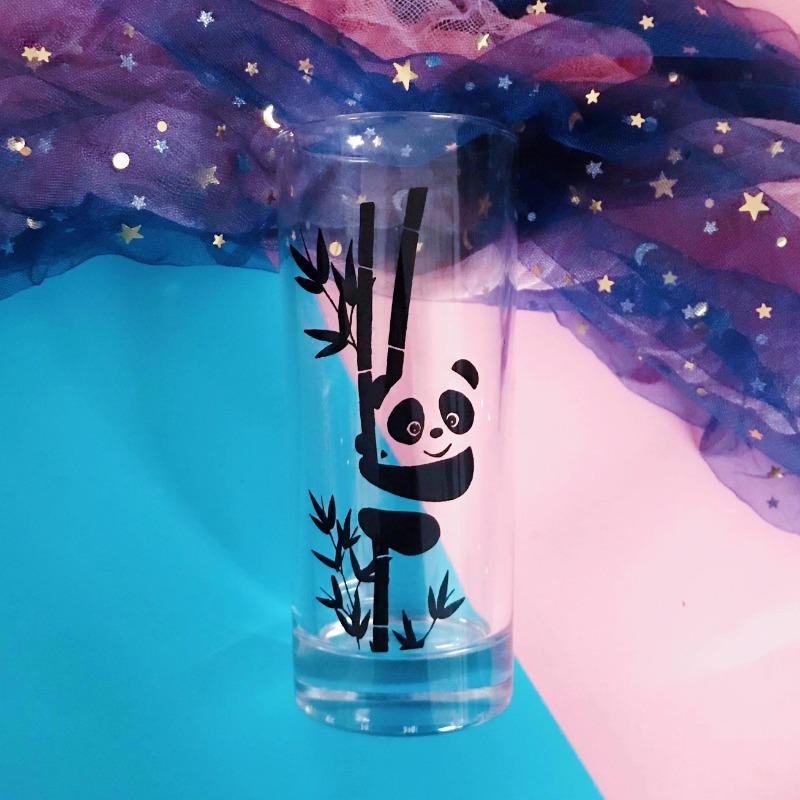 Домашняя ежедневная чашка для общежития, стеклянная чашка с милой пандой, чашка для молока, офисная чашка для воды, чашка для пары, открытая чашка для завтрака