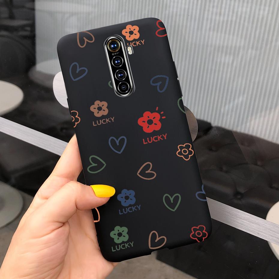 Чехол для телефона Realme X2 Pro Чехол Realme XT X2 Милый рисунок Конфетный цвет Силиконовая задняя крышка Для RealmeX2 X 2 Pro XT Мягкий ТПУ Чехол