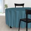 Round Tablecloth Diameter 180 Cm PAON Atoll Blue, by Soleil d'Ocre