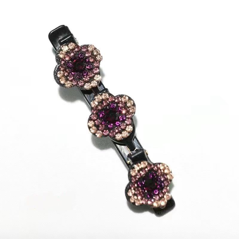 Модный набор плетеных шпилек в европейском и американском стиле: Заколки с цветами и челкой