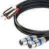 AZNABLE XLR To RCA Conversion Cable for Microphones (Female, 1.5m)