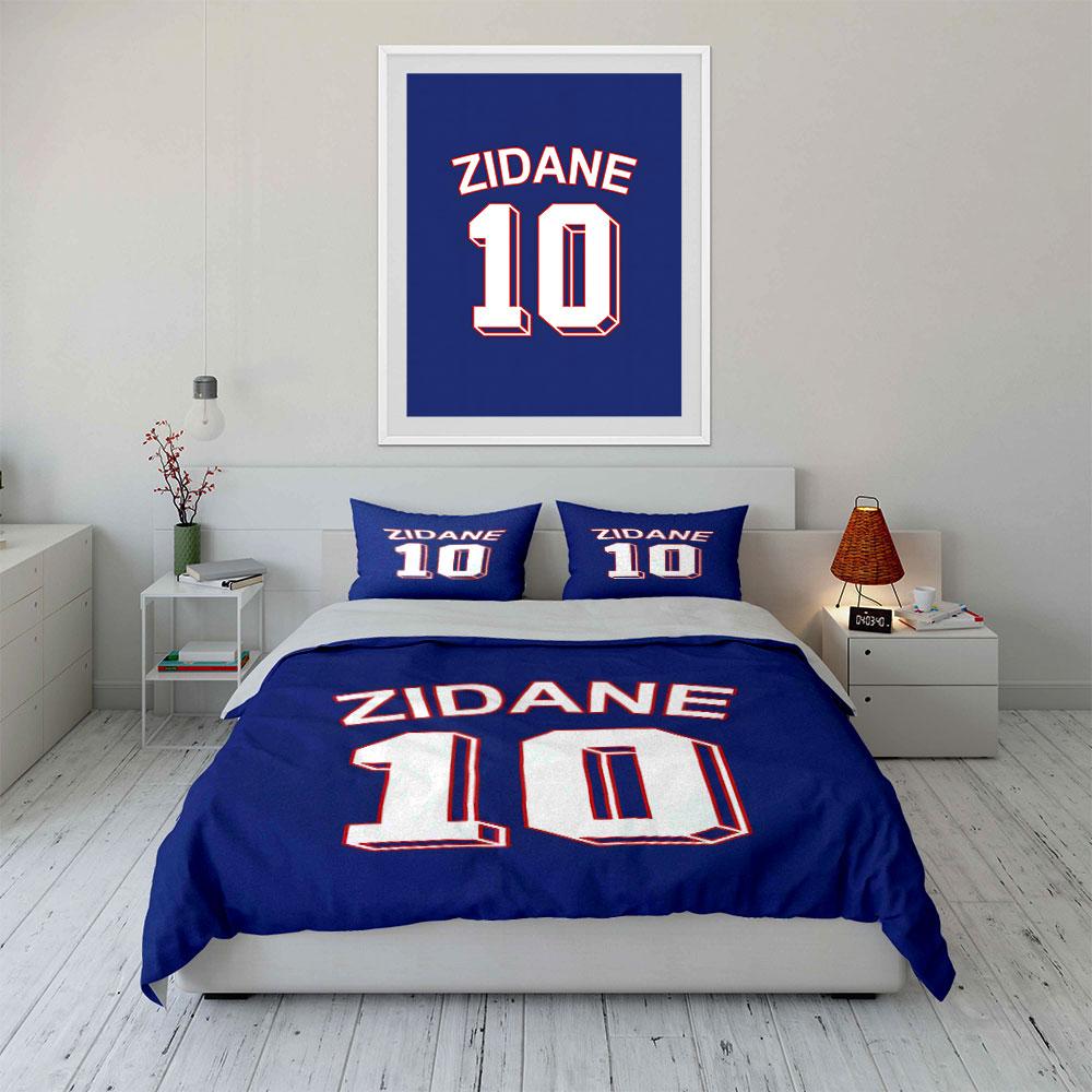 "Zidane name and number." Bedding sets Duvet cover sets Duvet covers Pillowcases(1 * Duvet Cover 2 * Pillowcases, without duvet insert)