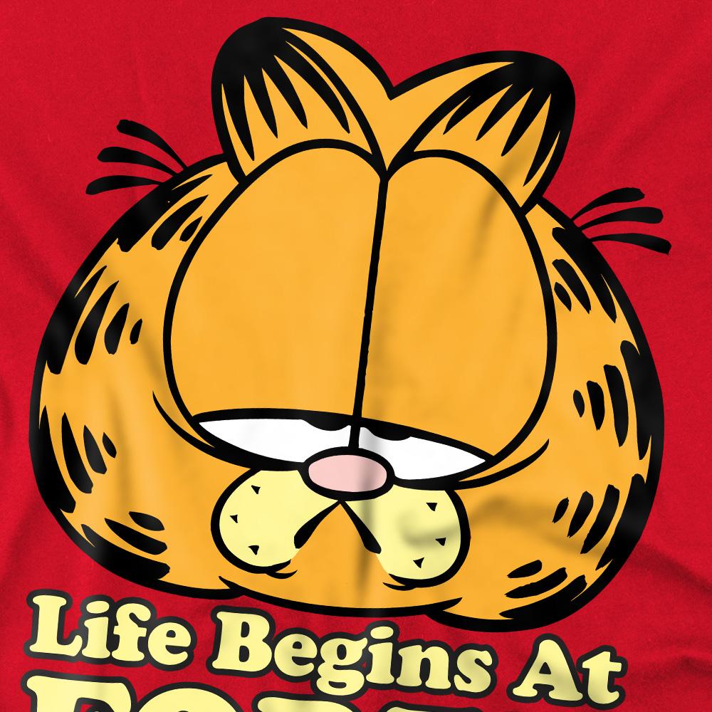 Garfield Mens Life Begins At Forty T-Shirt