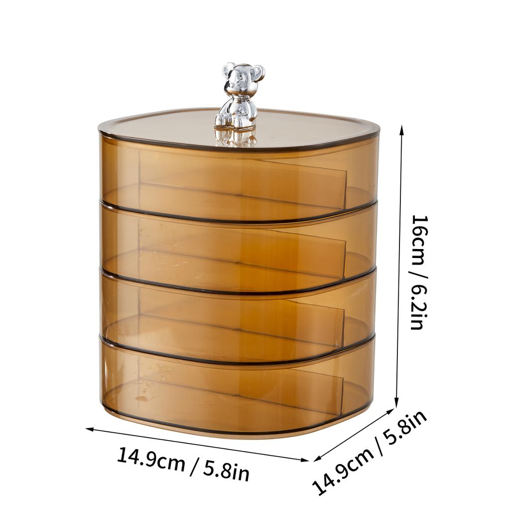 Поднос для закусок с фруктами и отделениями, влагостойкий, штабелируемый, многослойный, для хранения конфет и сухофруктов