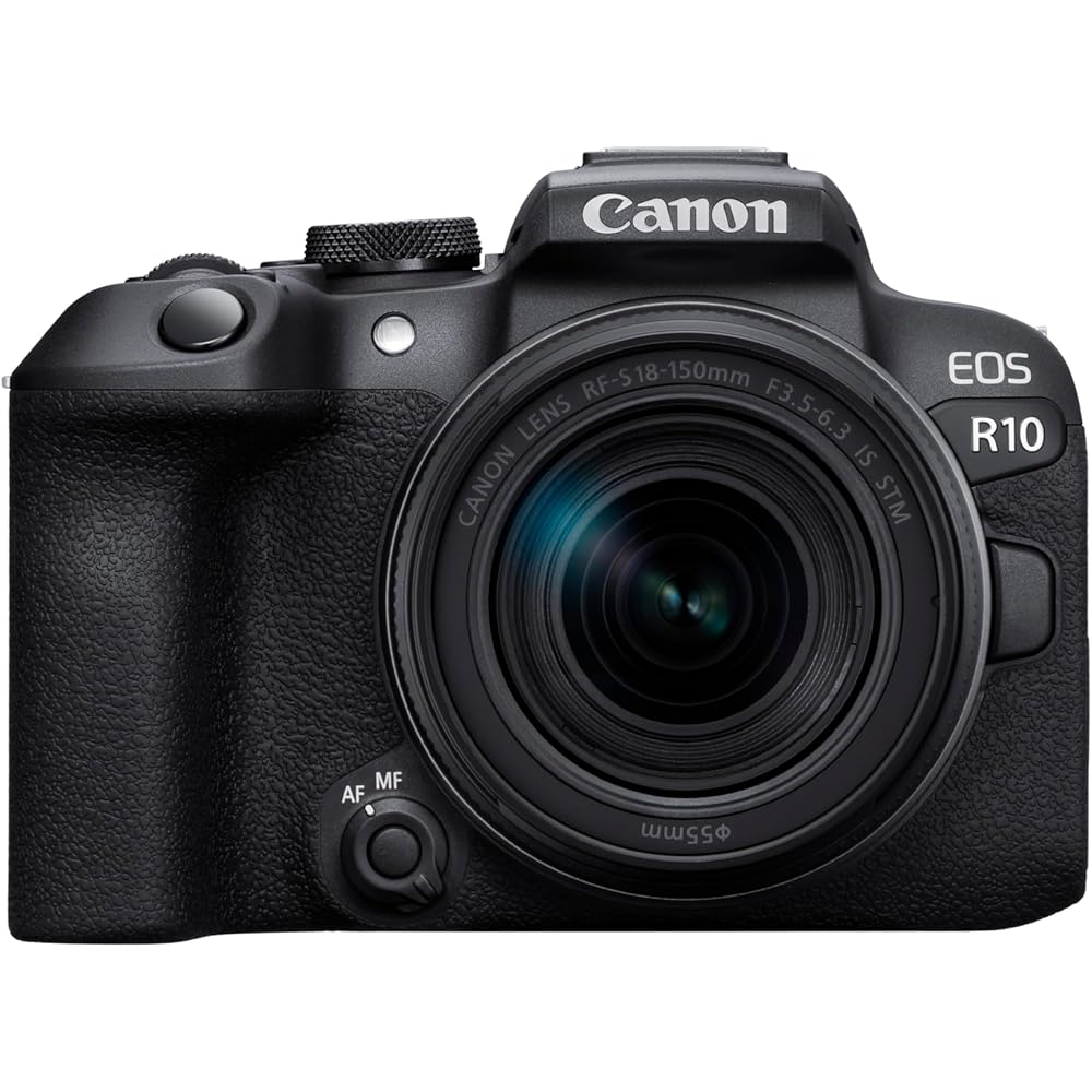 Беззеркальная камера Canon EOS R10 с объективом (РФ-С18-150) Черный/APS-C/EOSR10-18150ISSTMLK