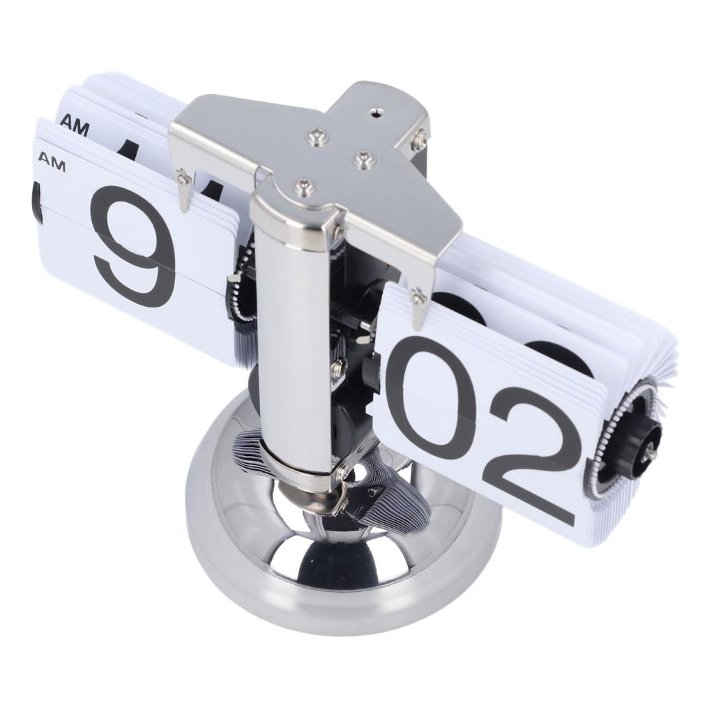 Винтажные цифровые откидные часы с питанием от батареи, регулируемое время, нержавеющая сталь, механические откидные часы