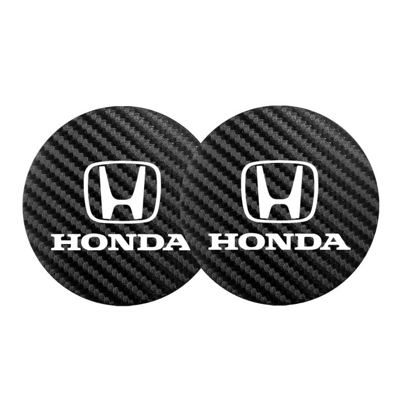 AQU3 Honda Car Cup Holder Mat Exclusive Car Interior Water Cup Mat For Honda Civic FIT Accord Prelude CRV 5th City CRZ CRX Jazz HRV