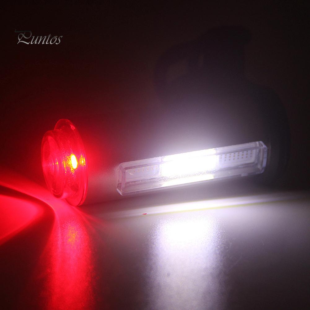 Велосипедный задний фонарь Puntos, перезаряжаемый через USB, светодиодный предупредительный велосипедный фонарь на 360 градусов