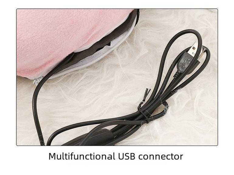 Плюшевая грелка для ног с питанием от USB: Простое и удобное электрическое отопление для зимы