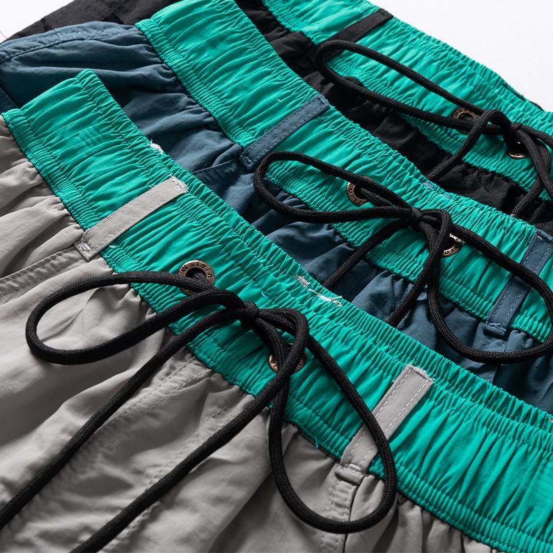 Модные летние шорты-карго для мужчин, повседневные мужские шорты с эластичной резинкой на талии, летняя одежда