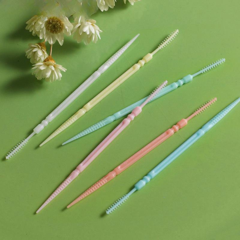 100 шт. Двусторонняя зубочистка для ухода за полостью рта
