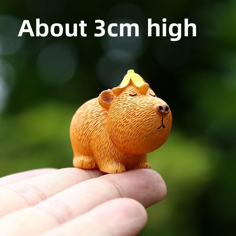 Capybara Resin Toy Figurine With Interactive Features For Visual Development And Parentchild Interaction