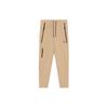 Solid Color Logo Print Drawstring Straight Leg Knit Sports Pants Men Bottoms Khaki 626177-83